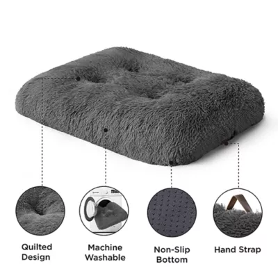 Product Bedsure® Pliush Calming Crate Dog Bed, Washable