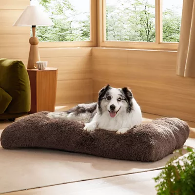 Product Bedsure® Plush Calming Crate Dog Bed, Washable