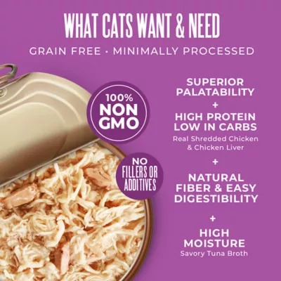 Tiki Cat Veterinary Solutions Gluco-Balance Wet Cat Food - Chicken & Chicken Liver, Shreds - Image 4