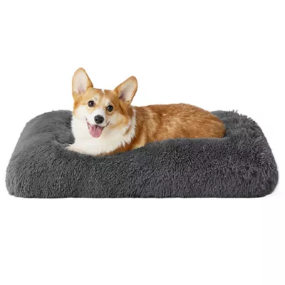 Bedsure® Plush Calming Crate Dog Bed, Washable - Image 1