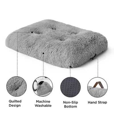 Bedsure® Plush Calming Crate Dog Bed, Washable - Image 4