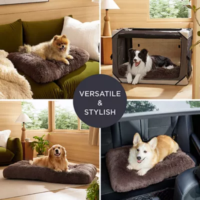 Product Bedsure® Pliush Calming Crate Dog Bed, Washable