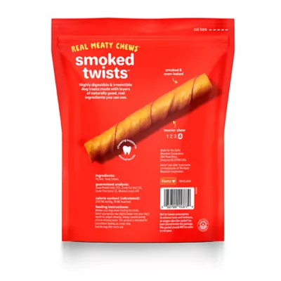 Product Hartz Oinkies Smoked Twists Rawhide-Free All Life Stages Dog Chews - Smoked Pork 20 ct 40 oz