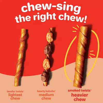 Product Hartz Oinkies Smoked Twists Rawhide-Free All Life Stages Dog Chews - Smoked Pork 20 ct 40 oz