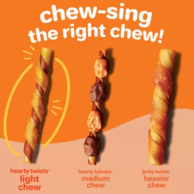 Product Hartz Oinkies Hearty Twists Rawhide-Free All Life Stages Dog Chew - Chicken & Sweet Potato 24 ct