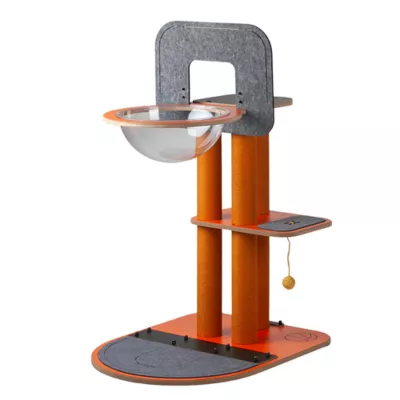 Product New Age Pet® Purr Play Multi_Level Cat Tree with Basketball Hoop & Scratcher