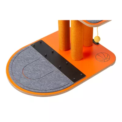 Product New Age Pet® Purr Play Multi_Level Cat Tree with Basketball Hoop & Scratcher