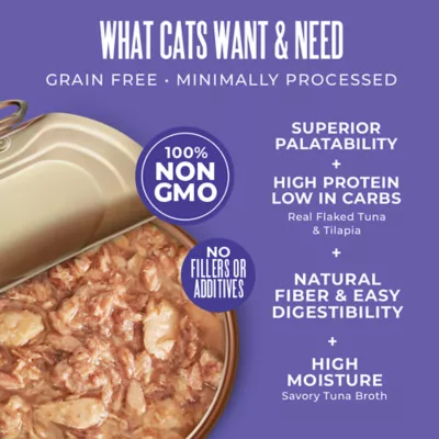 Tiki Cat Veterinary Solutions Gluco-Balance Wet Cat Food - Tuna & Tilapia in Tuna Broth, Flaked - Image 4