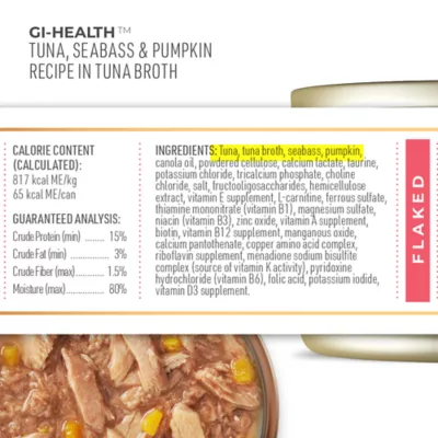 Tiki Cat Veterinary Solutions GI-Health Wet Cat Food - Tuna, Seabass & Pumpkin in Tuna Broth, Flaked - Image 5
