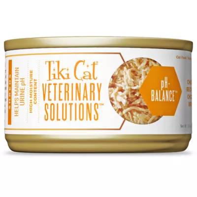 Tiki Cat Veterinary Solutions pH-Balance Wet Cat Food - Chicken in Chicken Broth, Shreds - Image 1