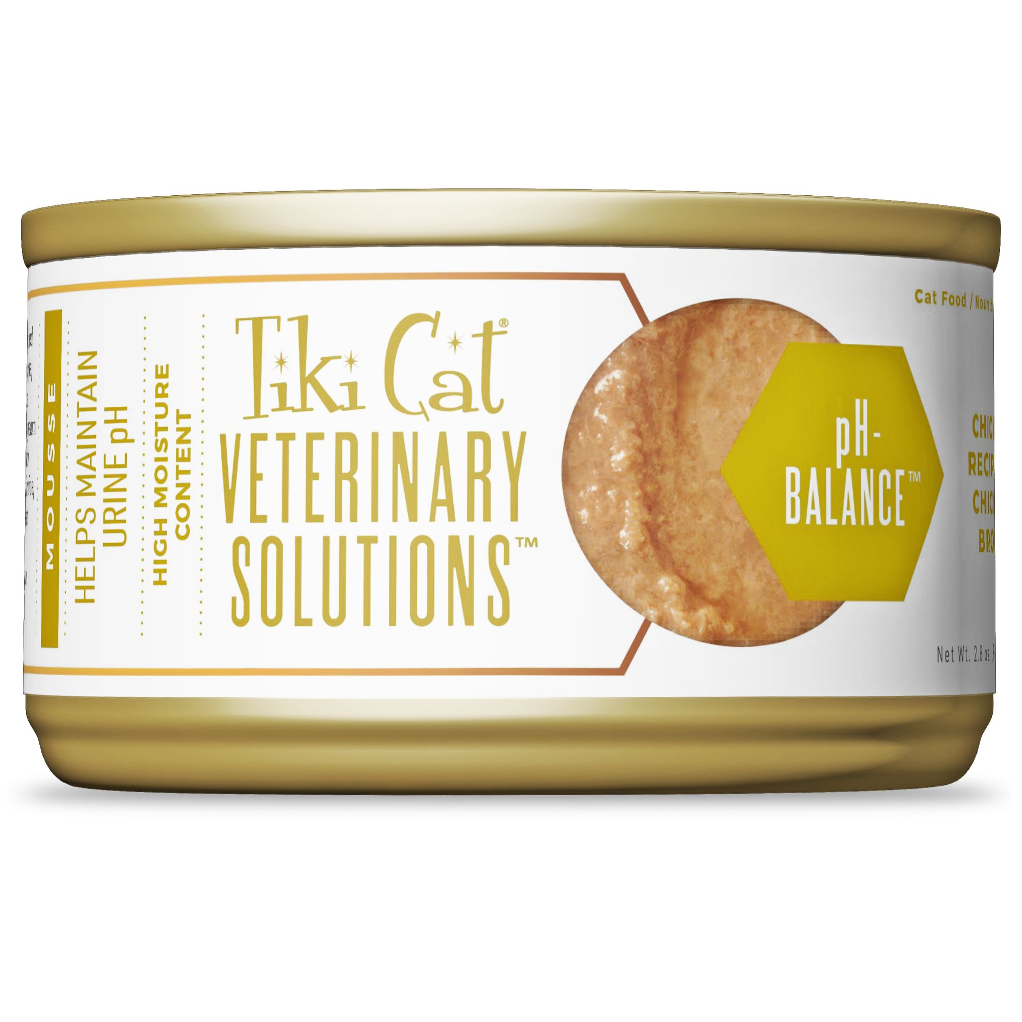 Tiki Cat Veterinary Solutions pH-Balance Wet Cat Food - Chicken in Chicken Broth, Mousse by Tiki Cat