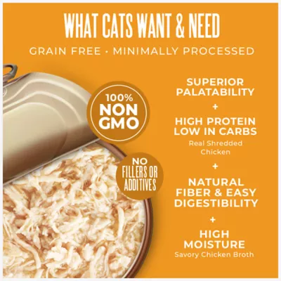 Tiki Cat Veterinary Solutions pH-Balance Wet Cat Food - Chicken in Chicken Broth, Shreds - Image 4