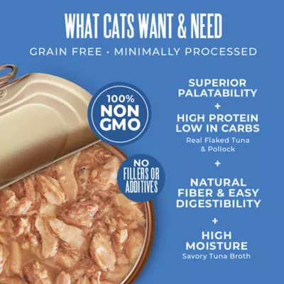 Tiki Cat Veterinary Solutions LO-Calorie Wet Cat Food - Tuna & Pollock in Tuna Broth, Flaked - Image 4