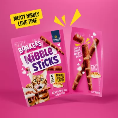 Bonkers Nibble Sticks Soft & Meaty Cat Treats  - Tender Chicken, 5 Count - Image 2