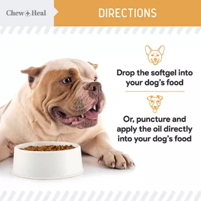 Product Chew + Heal Mini Wild-Caught Omega 3 Sotfgels for Small Dogs and Puppies