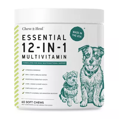 Product Chew + Heal Essential 12-In-1 Multivtiamin Soft Chew Supplement for Dogs