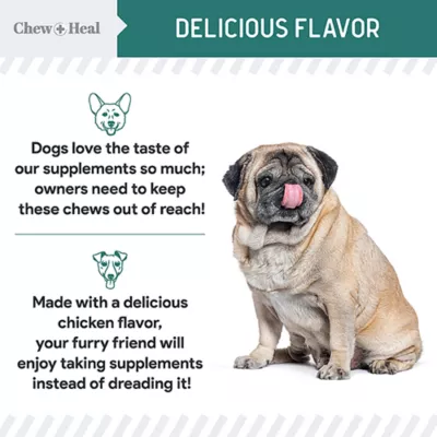 Product Chew + Heal Essential 12-In-1 Multivtiamin Soft Chew Supplement for Dogs