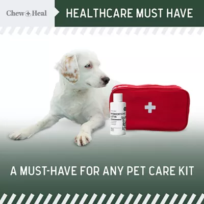 Product Chew + Heal Hydrocortisone Skin Lotion Anti-Itch First Aid Essential for Dogs