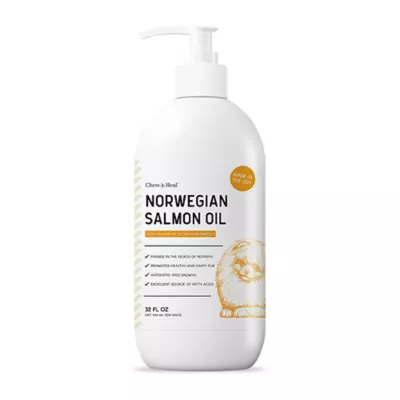 Chew + Heal Norwegian Salmon Oil Skin + Coat Supplement for Dogs - Image 1