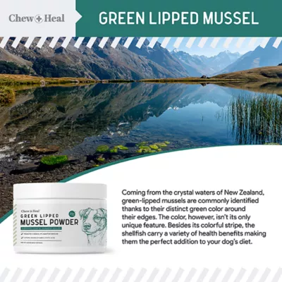 Product Chew + Heal Single Ingredient Green Lipped Mussel Powder for Dogs