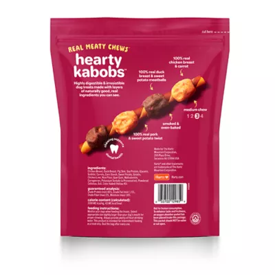 Product Hartz Oinkies Hearty Kabobs Rawhide-Free All Life Stages Dog Chew - Chicken & Duck 18 ct 9 oz