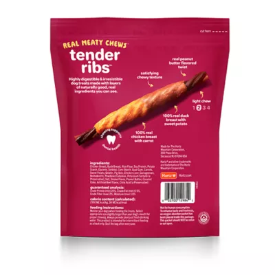Product Hartz Oinkies Tender Ribs Rawhide-Free All Life Stages Dog Chew - Chicken & Duck 22 ct 9 oz