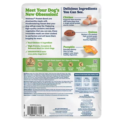 Product Wellness Protein Bowls Slow Cooked Adult Wet Dog Food - Chicken, Quinoa, Pumpkin