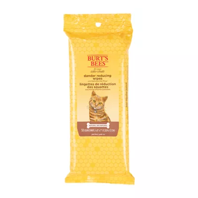 Burt's Bees Cat Dander Wipes - Cat Dander Remedy - Cat Wipes for Allergy Relief - 50 Count - Image 1