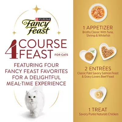 Product Fancy Feast 4 Course Feast Holiday Wet Cat Food Variety Pack