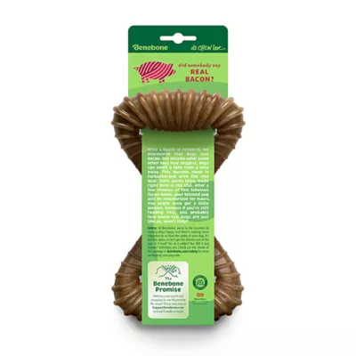 Benebone® Dental Chew Toy Large Size- Bacon, Chicken or Peanut Flavors - Image 2