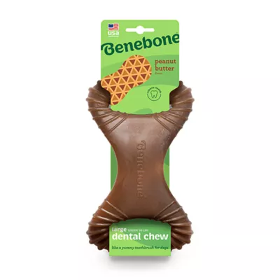 Product Benebone® Dental Chew Toy Large Size- Bacon, Chicken or Peanut Flavors