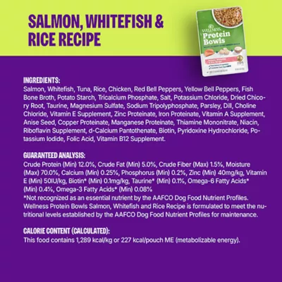 Product Wellness Protein Bowls Slow Cooked Adult Wet Dog Food - Salmon, Whitefish, Rice