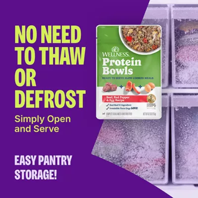 Wellness Protein Bowls Slow-Cooked Adult Wet Dog Food - Variety Pack, Beef & Lamb - Image 4