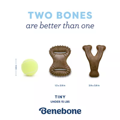 Product Benebone® Puppy 2 Pack Chew Toys Bacon Flavor