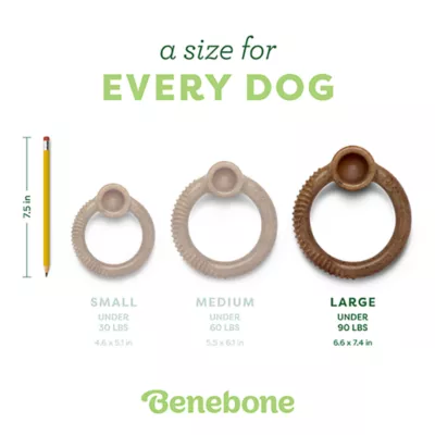 Benebone® Ring Shape Dog Chew Toy Bacon Flavor - Image 4