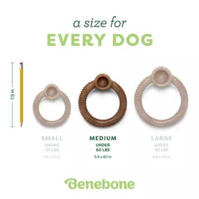 Benebone® Ring Shape Dog Chew Toy Bacon Flavor - Image 4