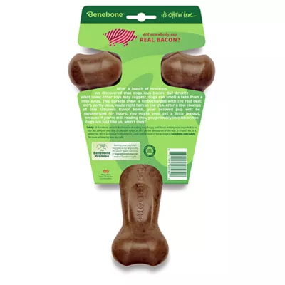 Benebone® Wishbone Dog Chew Giant Toy- Bacon, Chicken or Peanut Flavor - Image 2