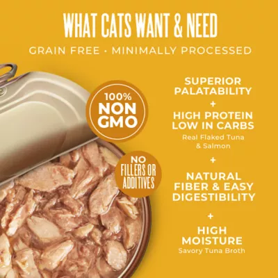 Tiki Cat Veterinary Solutions pH-Balance Wet Cat Food - Tuna & Salmon in Tuna Broth, Flaked - Image 4