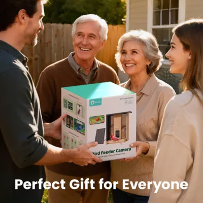 Birdfy Bamboo Smart Bird Feeder with Solar Panel - Image 9