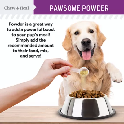 Chew + Heal Dog Stop The Scoot Anal Gland Supplement Powder, Natural Fiber Blend, 5.4 oz, 14 oz - Image 4