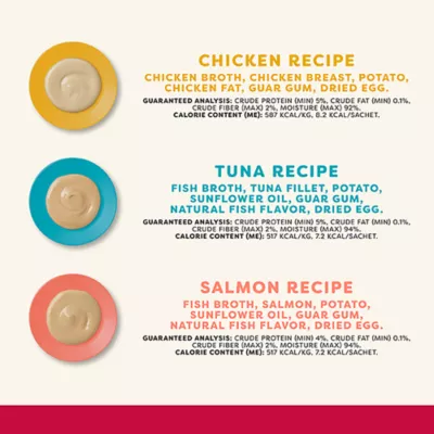 Product Applaws Cat Treats - Puree, Holiday, Variety Pack, 6 Count, 3 OZ