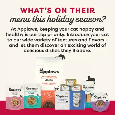 Product Applaws Cat Treats - Puree, Holiday, Variety Pack, 6 Count, 3 OZ