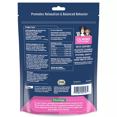 Product Pet Protect Calming Fast Acting Soft Chews for Dogs, 60 Count