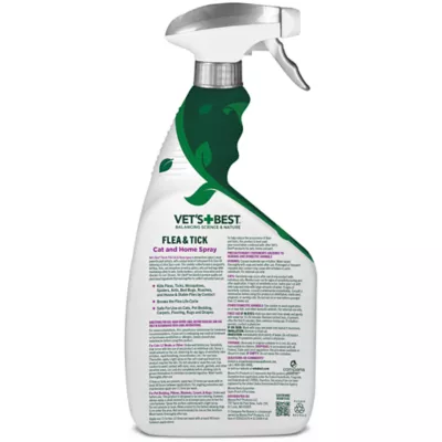 Vet's Best® Flea & Tick Cat & Home Spray - Plant Based Ingredients - Cotton Spice Scent -32 FL OZ - Image 2