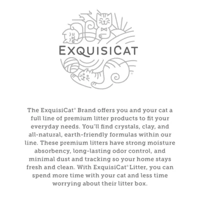 ExquisiCat Litter Crystals Multi-Cat Silica Cat Litter - Unscented, Low Dust - Image 6