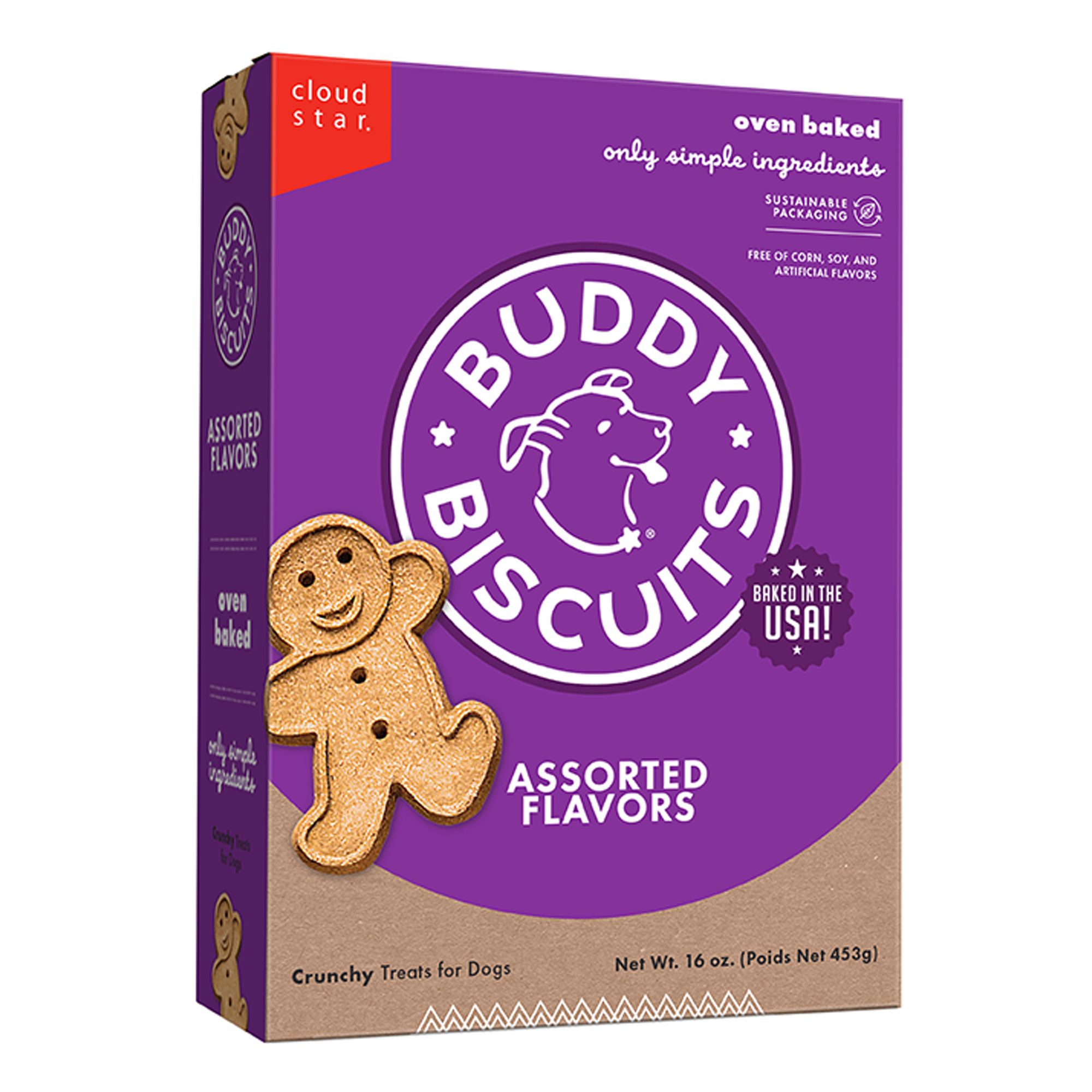 Buddy Biscuits All Life Stages Dog Biscuits - Assorted Flavors with Chicken, Beef, and Cheddar 16 oz by Buddy Biscuits