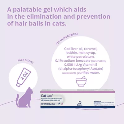 Product Dechra, Cat Lax Hairball Prevention, 2 Oz