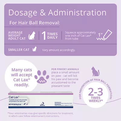 Product Dechra, Cat Lax Hairball Prevention, 2 Oz