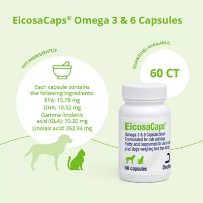 Dechra EicosaCaps Omega 3 & 6 Capsules - Image 2