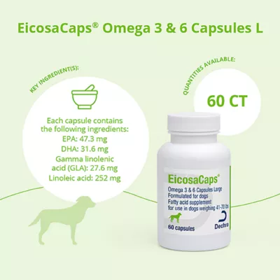 Product Dechra EicosaCaps Omega 3 & 6 Capsules